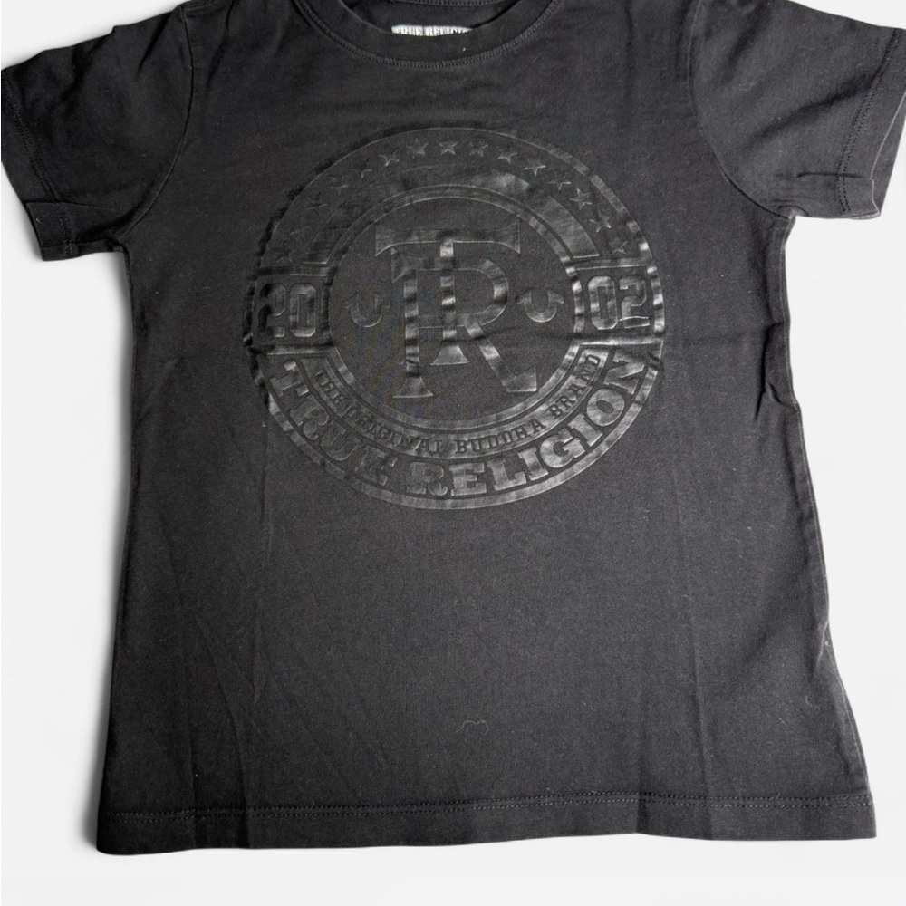 True Religion Kids Embossed Black Tee